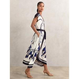 Reiss Womenswear Scarf Print Dress